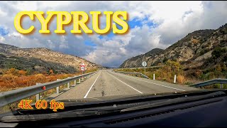 Driving to Troodos mountains  Cyprus 2022 January [upl. by Sillek456]