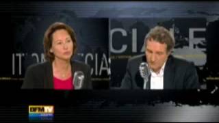 Ségolène Royal quotBenard Tapie gagne 980€ par moisquot [upl. by Ahsrats199]