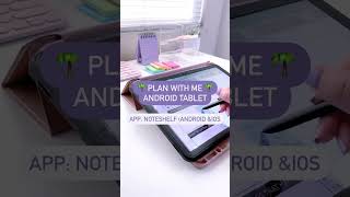 Noteshelf Plan with Me  Planning on an Android Tablet [upl. by Alrzc]