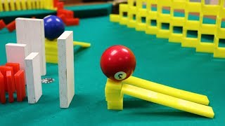 Amazing Domino Pool Trick Shots 1 [upl. by Caron]