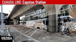 982024 Canada Line CAPSTAN STATION Richmond BC [upl. by Suirred940]