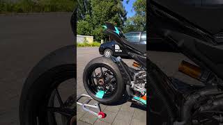 Sound of Panigale V4 without exhaust muffler😱 ducati panigale loud [upl. by Dominick]