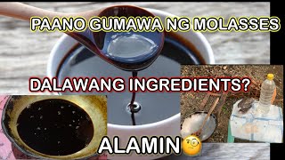 PAANO GUMAWA NG MOLASSES MAKING WITH TWO INGREDIENTSVLOG41agriculture pongsetras mollasses [upl. by Dhaf537]