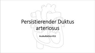 Auskultation 11 Persistierender Duktus arteriosus [upl. by Wesa]