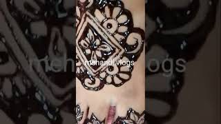 Neha mehandi and red mehandishorts henna shortvideo [upl. by Rora]