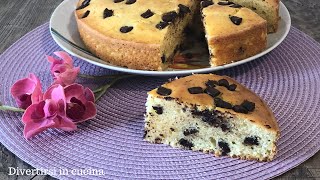 Torta con gocce di cioccolato che non affondano  Divertirsi in cucina [upl. by Ryun]