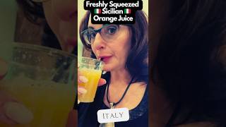 I Tried Freshly Squeezed Sicilian Orange Juice 🍊delicious [upl. by Rotsen]