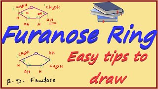 Furanose Ring of Fructose  Cyclic Structures in Carbohydrates  Pyranose amp Furanose Rings [upl. by Ggerk]