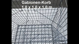 Gabionen selber bauen  Aufbau GabionenKorb von HSGabionen [upl. by Leribag]