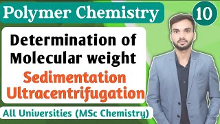 Sedimentation method I Ultracentrifugation method I Determination of molecular weight of polymers [upl. by Goldenberg]