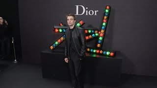 Robert Pattinson at the photocall of the Dior Menswear Fashion Show [upl. by Eloisa]