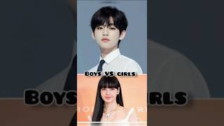 Girl Vs boys viralvideo korean bts blackpink outfit hairstyle shoes foryou shortvideos [upl. by Antons]