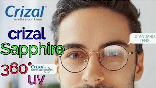 Crizal Sapphire 360°uvCrizal sapphire 360°uv lens features and price [upl. by Calondra]