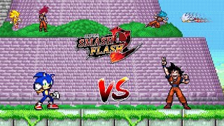 SSF2 Mods Sonic vs Goku [upl. by Lanam]