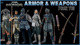 Armor and Battle Pass Weapons for Y8S2 Plus Legacy Pass Y4S2 Weapons  Y8S2 TU1  For Honor [upl. by Uno]