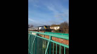 Scotrail HST Class 43146 passing over Balmossie Bridge on 1A79 Edinburgh Waverly  Aberdeen [upl. by Nalo]