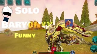 Solo Baryonyx Baryo  Funny  The Cursed Isle [upl. by Ennailuj688]