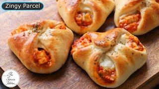 Dominos Style Zingy Parcel Recipe  Paneer amp Cheese Zingy Parcel Recipe  The Terrace Kitchen [upl. by Ynabla]