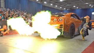 Biggest Flames Seen on a Nissan GTR 1041HP TopSecret GTR R35 with Armytrix [upl. by Eintruoc]