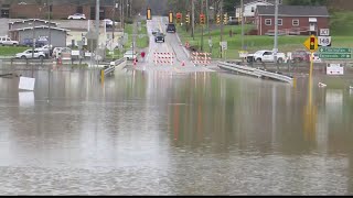 Powhatan Point Ohio is a town divided by flood waters [upl. by Boice]