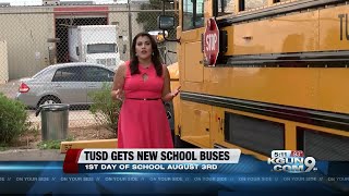 TUSD adds new school buses to fleet [upl. by Joacimah706]