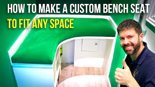 HOW TO UPHOLSTER A CUSTOM BENCH SEAT CUSHION  UPHOLSTERY FOR BEGINNERS  FaceliftInteriors [upl. by Adnam34]