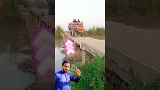 Tractor load and canal bridge breaker  short ytshort shortvideo [upl. by Alleuol786]