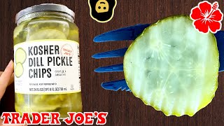 Kosher Dill Pickle Chips  Trader Joe’s Product Review [upl. by Orton]