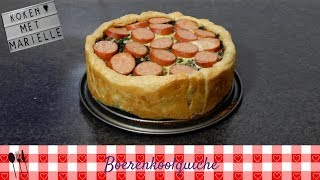 Boerenkoolquiche  Recept  Koken met Marielle [upl. by Rayburn]