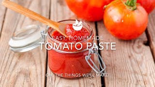 Easy Homemade Tomato Paste [upl. by Ollehto81]