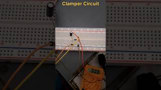 Clamper circuit observation by CRO function generator electronics [upl. by Eicul]