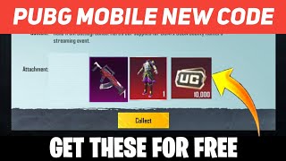 PUBG MOBILE NEW REDEEM CODE TODAY  ROYAL PASS GIVEAWAY LIVE UC GIVEAWAY [upl. by Iaras902]