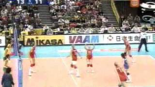 Brasil vs Russia Womens Volleyball World Championship 2006 5º set 2part [upl. by Ardnuassac41]