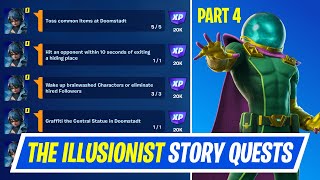 Fortnite Complete Story Quests  How to EASILY Complete Part 4  The Illusionist Story Quests [upl. by Oalsecnew]