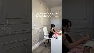 My Clients Nails VS their Job Career💅🏼nails nailart naildesign nailtech nailinspo nailideas [upl. by Bechler]