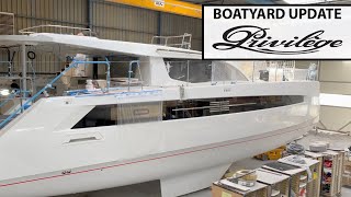 Privilège Catamarans Boatyard Update [upl. by Annhej823]