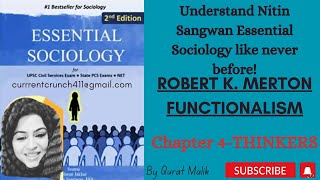 CHAPTER 4Essential Sociology Nitin SangwanRobert K MertonModified Functionalism [upl. by Thatch289]