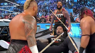 WWE 9 October 2024 Jimmy Uso Saves Roman Reings From Solo Sikoa Full Match Highlights On Smackdown [upl. by Littell]