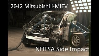 20122017 Mitsubishi iMiEV NHTSA Side Impact [upl. by Ygiaf797]