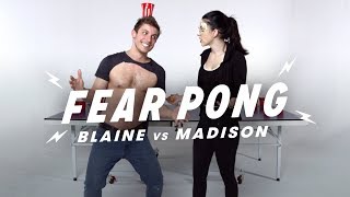 Siblings Play Fear Pong Blaine vs Madison  Fear Pong  Cut [upl. by Notgnimer]