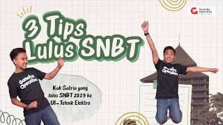 3 Tips Lulus SNBT ala Kak Satriaaaa [upl. by Onairpic29]