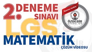 OCAK 2024  LGS 2 DENEME SINAVI MATEMATİK ÇÖZÜM VİDEOLARI [upl. by Sarena]