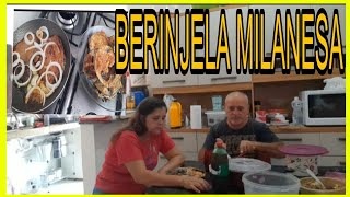 FIZ BERINJELA MILANESA PARA O NOSSO ALMOÇO COM SueliFreitas [upl. by Novak]