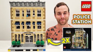 Double LEGO Police Station Modular Building [upl. by Ibur68]