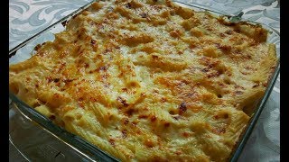 كراتان المكرونة و البشاميل بطريقة جد سهلة gratin de pâtes [upl. by Okomot]