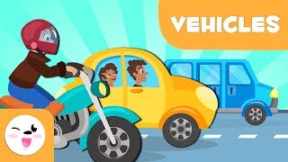 Land Transport vehicles for kids  Vocabulary [upl. by Emorej]