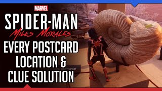 Postcards Locations ● Every Postcard Clue Solution  SpiderMan Miles Morales  JustGAME [upl. by Trinidad454]