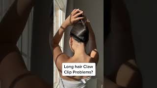 How to wear your Claw Clip with LongThick hair A easy hair tutorial hair hack for your hair clip [upl. by Ofilia]