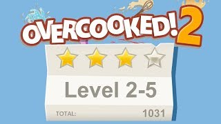 Overcooked 2 Level 25 4 stars 2 player Coop [upl. by Burnley]