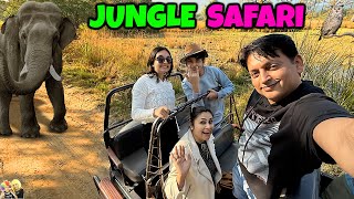 JUNGLE SAFARI  Family Travel Vlog to Jim Corbett  Aayu and Pihu Show [upl. by Anawyt699]